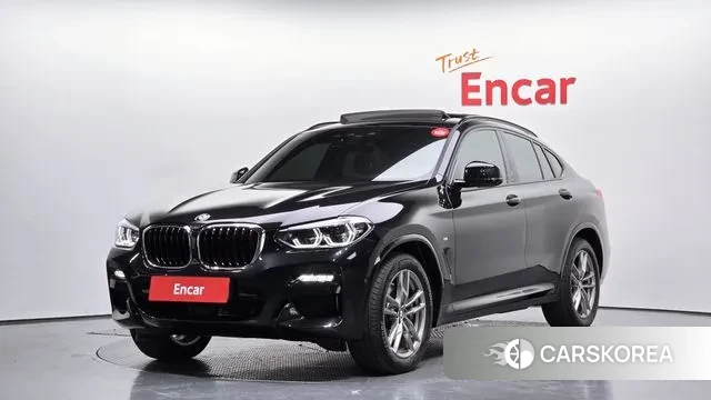 BMW X4 (G02) 2021 Черный из Кореи