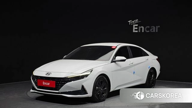 Hyundai Avante Hybrid (CN7) 2022 Белый из Кореи