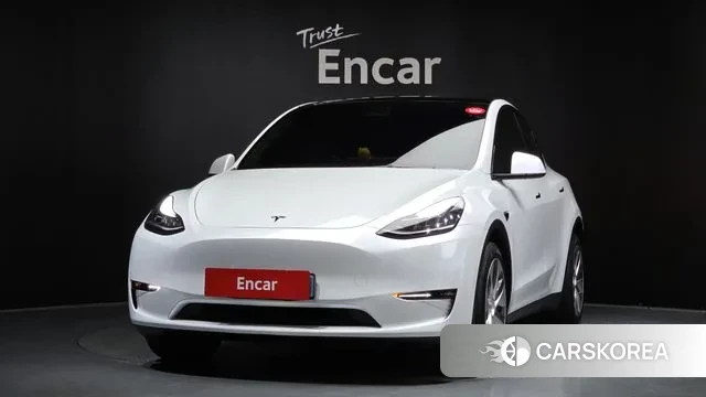 Tesla Model Y 2021 Белый из Кореи