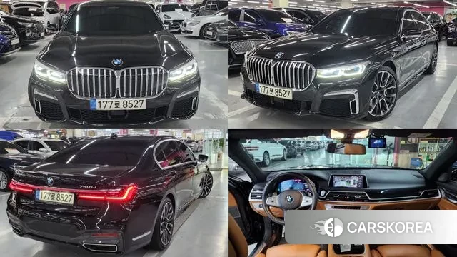 BMW 7 Series (G11) 2021 Черный из Кореи