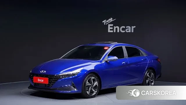 Hyundai Avante (CN7) 2021 Синий из Кореи