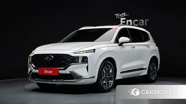 Hyundai The New Santa Fe 2022 Белый из Кореи