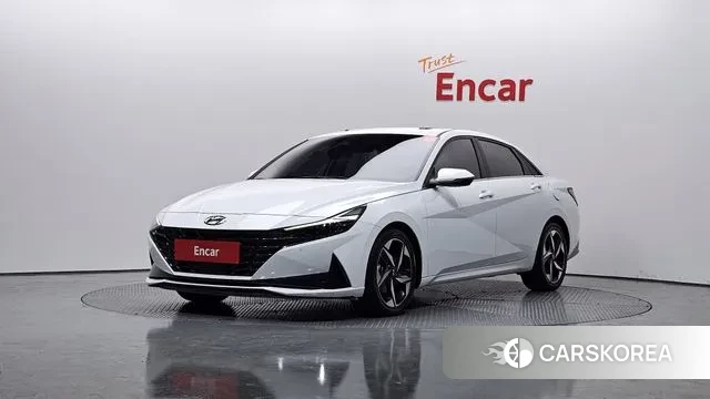 Hyundai Avante (CN7) 2021 Белый из Кореи