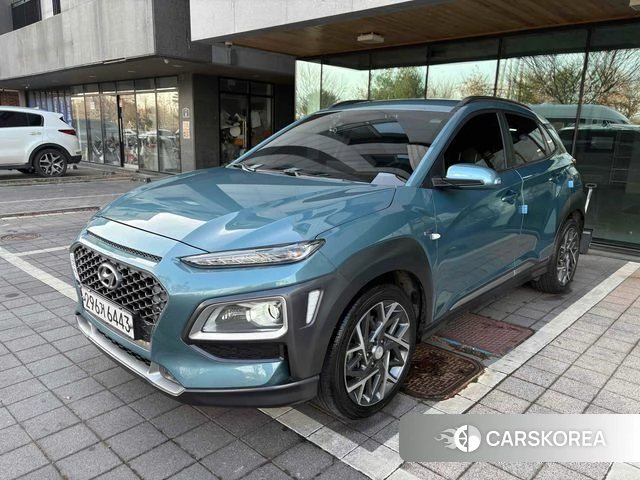 Hyundai Kona Hybrid 2019 Синий нефрит из Кореи