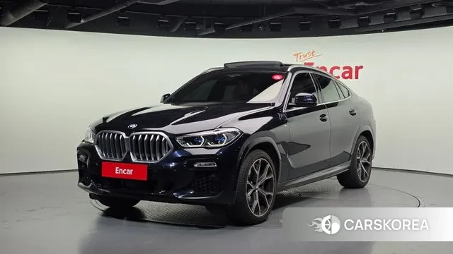 BMW X6 (G06) 2021 Черный из Кореи
