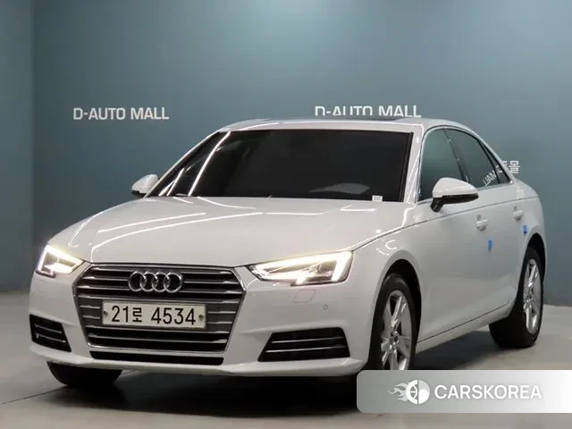 Audi A4 (B9) 2018 Белый из Кореи