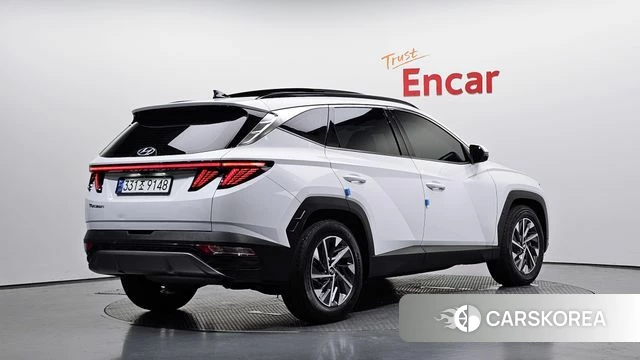 Hyundai Tucson Hybrid (NX4) 2021 Белый из Кореи