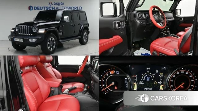 Jeep Wrangler (JL) 2021 Черный из Кореи
