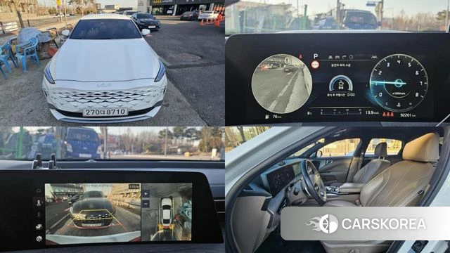 Kia K8 Hybrid 2022 Белый из Кореи