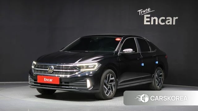Volkswagen 7th Generation of Jetta 2023 Черный из Кореи