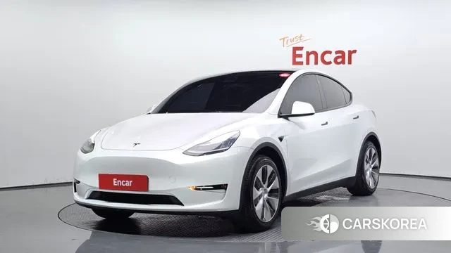 Tesla Model Y 2021 Белый из Кореи