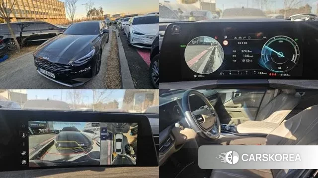 Kia K8 Hybrid 2022 Черный из Кореи