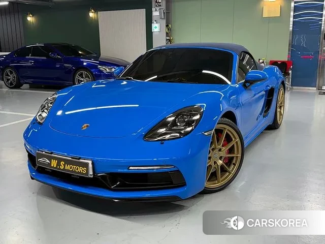Porsche 718 Boxster 2023 Синий из Кореи