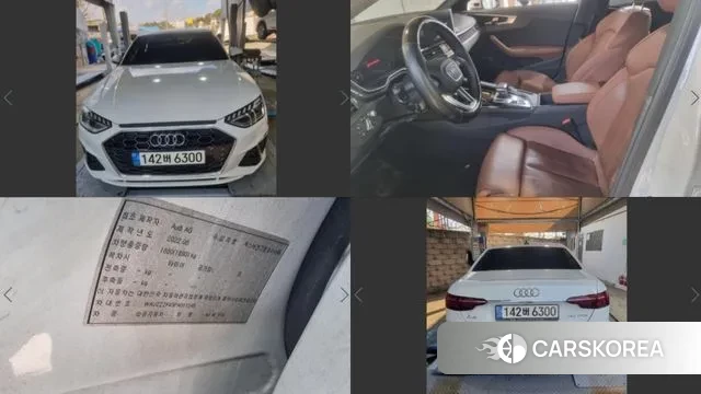 Audi A4 (B9) 2022 Белый из Кореи