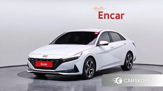 Hyundai Avante (CN7) 2021 Белый из Кореи