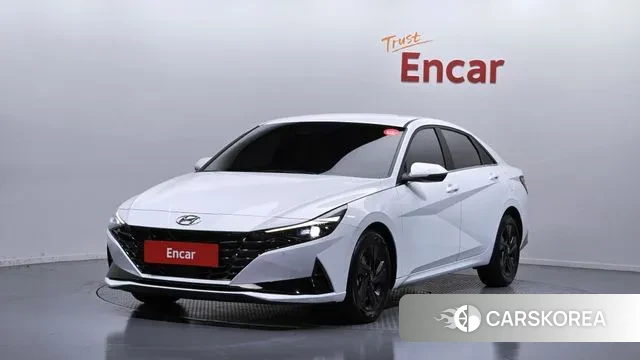 Hyundai Avante (CN7) 2021 Белый из Кореи