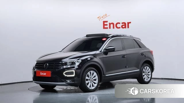 Volkswagen T-Roc 2021 Черный из Кореи
