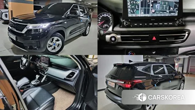 Kia Seltos 2022 Черный из Кореи