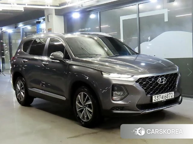Hyundai Santa Fe TM 2020 Серебристо-серый из Кореи