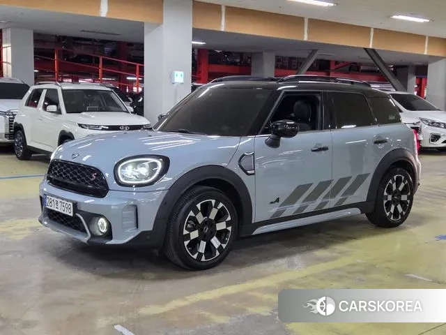 Mini Cooper S Countryman 2022 Небесно-голубой из Кореи