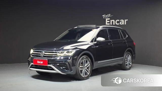 Volkswagen Tiguan Allspace 2022 Черный из Кореи