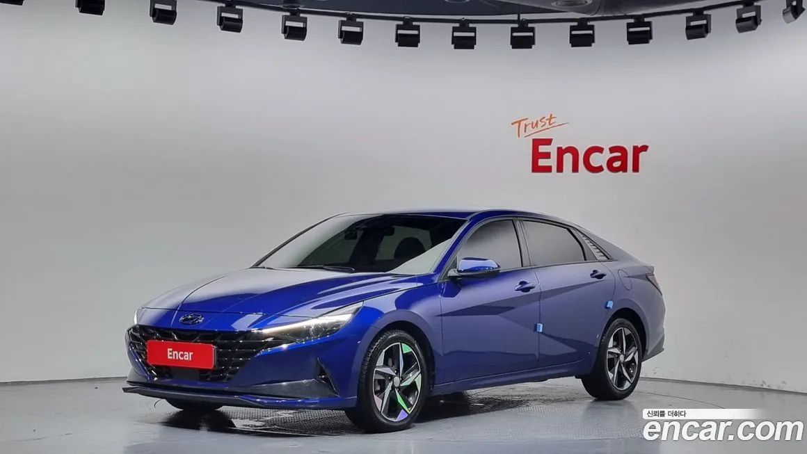 Hyundai Avante (CN7) 2021 Синий из Кореи