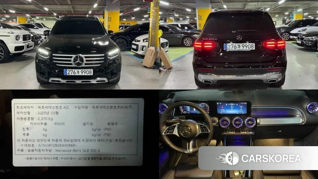 Mercedes-Benz GLB-Class X247 2025 Черный из Кореи