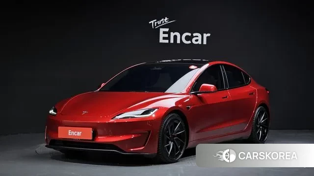 Tesla Model 3 2024 Красный из Кореи