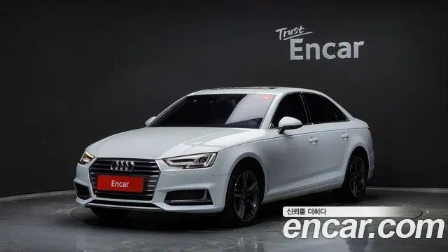 Audi A4 (B9) 2019 Белый из Кореи