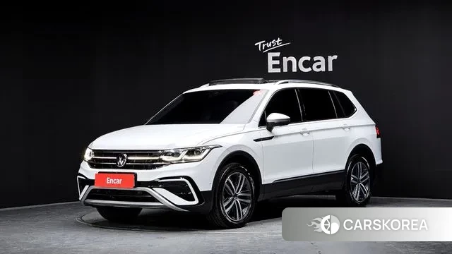 Volkswagen Tiguan Allspace 2023 Белый из Кореи