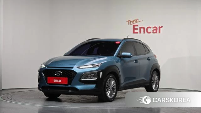 Hyundai Kona 2018 Небесно-голубой из Кореи