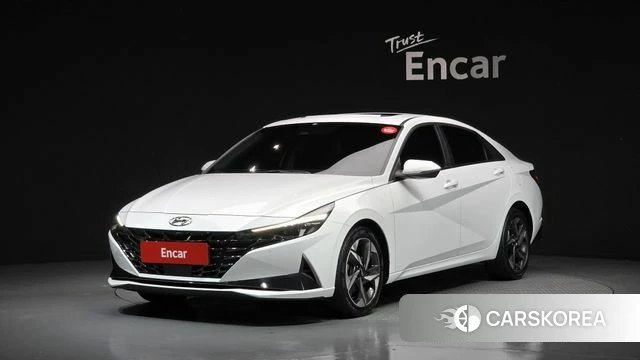Hyundai Avante (CN7) 2020 Белый из Кореи