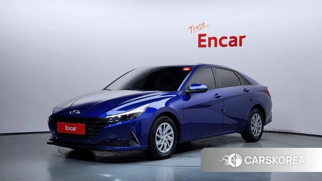 Hyundai Avante (CN7) 2021 Синий из Кореи