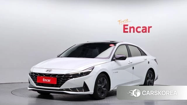 Hyundai Avante (CN7) 2020 Белый из Кореи