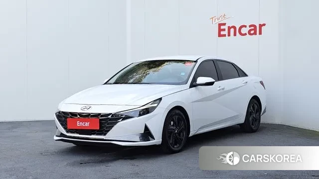 Hyundai Avante Hybrid (CN7) 2020 Белый из Кореи