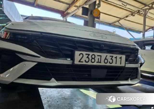 Hyundai The New Avante (CN7) 2025 Белый из Кореи