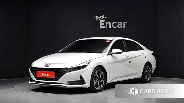Hyundai Avante (CN7) 2021 Белый из Кореи