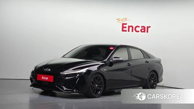Hyundai Avante (CN7) 2022 Черный из Кореи