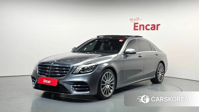 Mercedes-Benz S-Class W222 2018 Серебристо-серый из Кореи