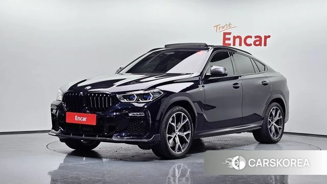 BMW X6 (G06) 2020 Черный из Кореи