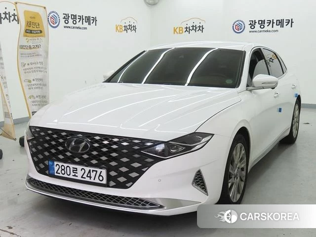 Hyundai The New Grandeur IG Hybrid 2021 Белый из Кореи