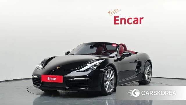 Porsche 718 Boxster 2022 Черный из Кореи