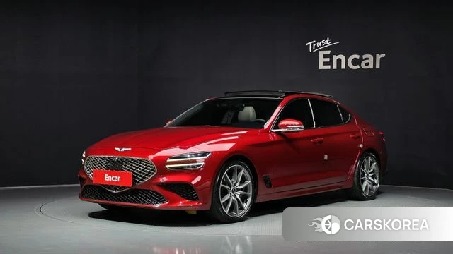Genesis The New G70 2021 Красный из Кореи