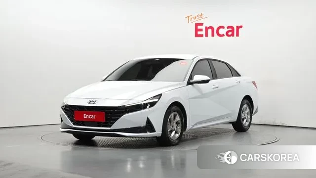 Hyundai Avante (CN7) 2021 Белый из Кореи