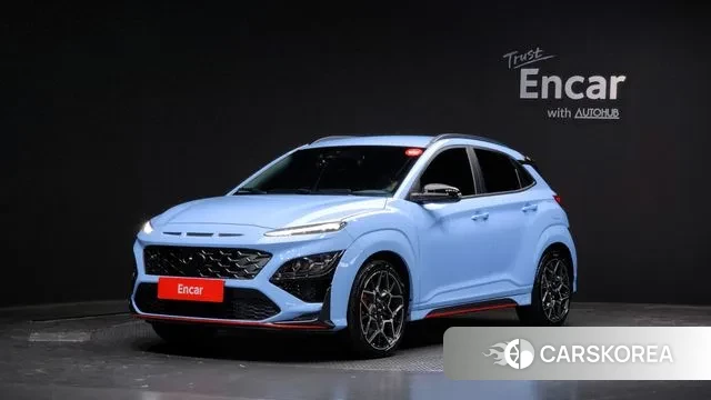 Hyundai The New Kona 2022 Небесно-голубой из Кореи