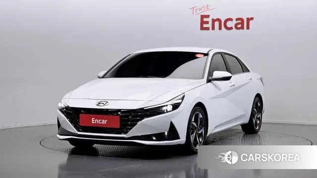 Hyundai Avante (CN7) 2023 Белый из Кореи