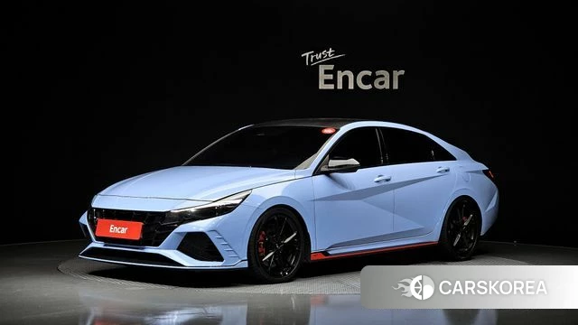 Hyundai Avante (CN7) 2022 Небесно-голубой из Кореи