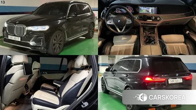 BMW X7 (G07) 2019 Черный из Кореи