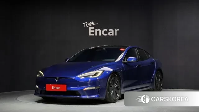 Tesla Model S 2023 Синий из Кореи