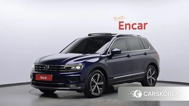 Volkswagen Tiguan second Generation 2019 Синий из Кореи